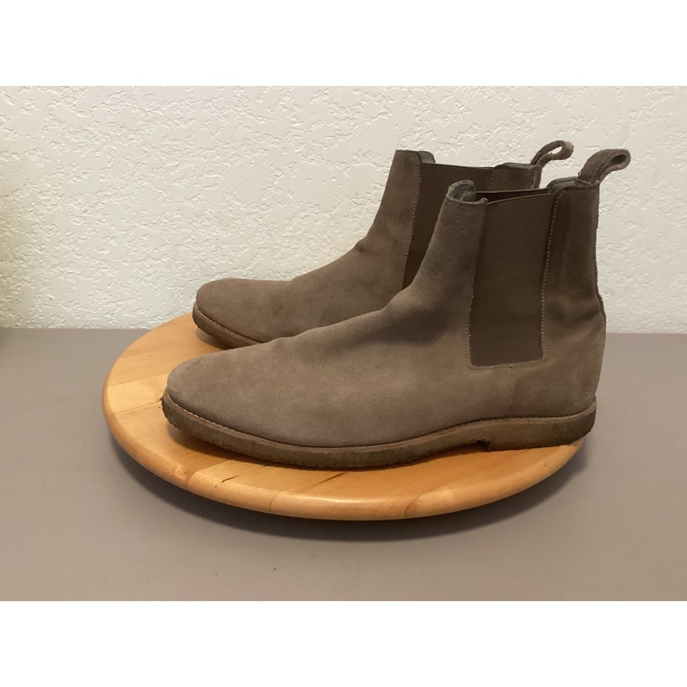 AllSaints Chelsea Boots‎ Mens 42 / 11 Taupe Brown Suede Crepe Sole Rhett Slip-on